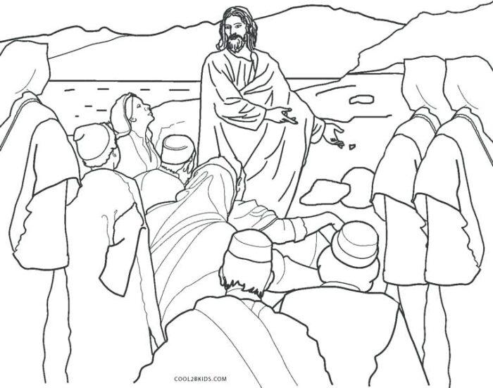 Jesus proclaiming the Good News