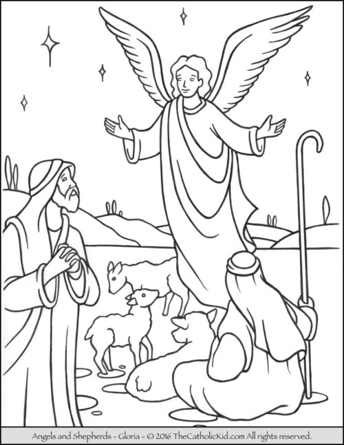 Angels appearing to the shepherds