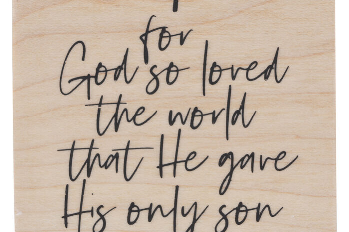 God so loved the world