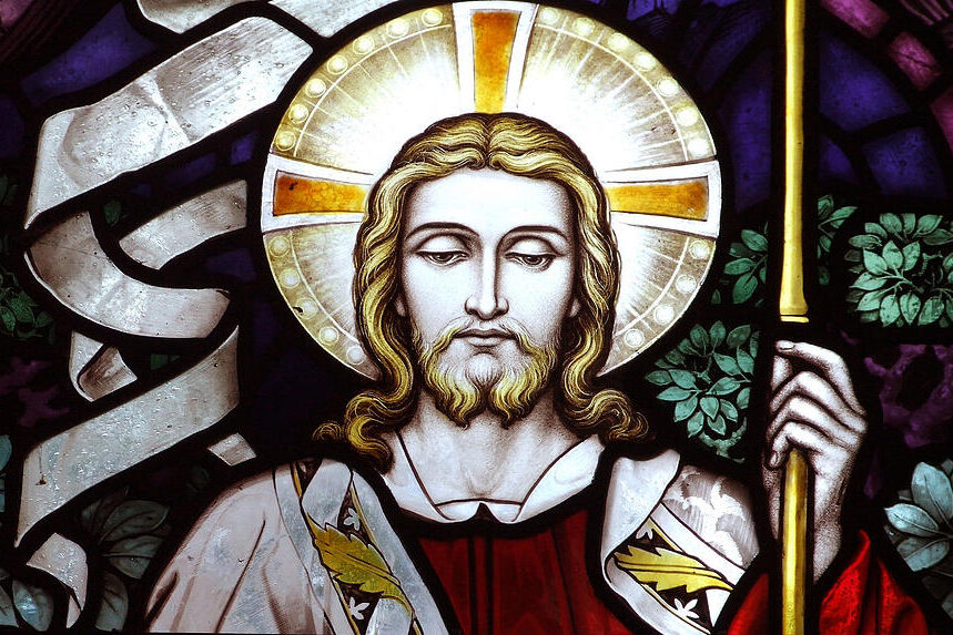 Jesus stained glass
