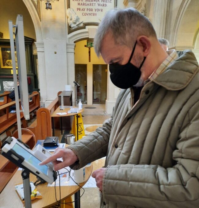 Fr Peter donates