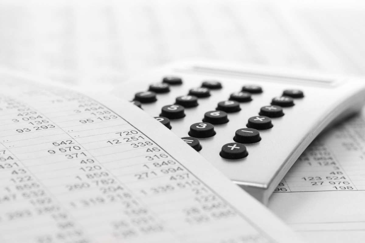 a calculator with figures